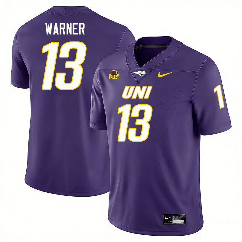 Northern Iowa Panthers #13 Kurt Warner College Football Jerseys,Uniforms-Purple